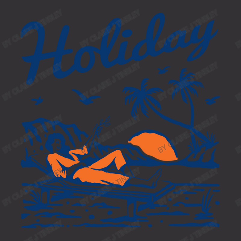 Holiday At The Beach Vintage Hoodie by Claire J Tinsley | Artistshot