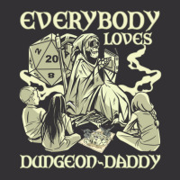 Rpg Gamer Dungeon Daddy D20 Dice Pen And Paper Board Game Vintage Hoodie And Short Set | Artistshot