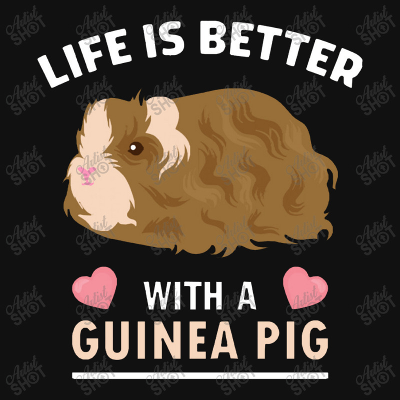 Life T Shirt Life Is Better With A Guinean Pig Portrait Canvas Print | Artistshot