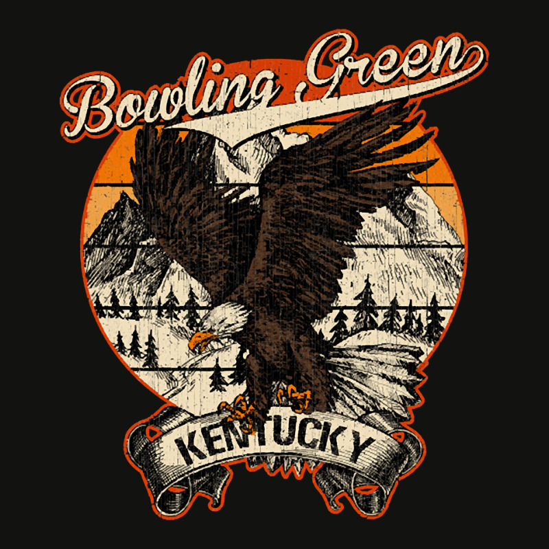 Bowling Green Kentucky Bald Eagle Retro Vintage Aesthetic Scorecard Crop Tee by BrianneRemers65 | Artistshot