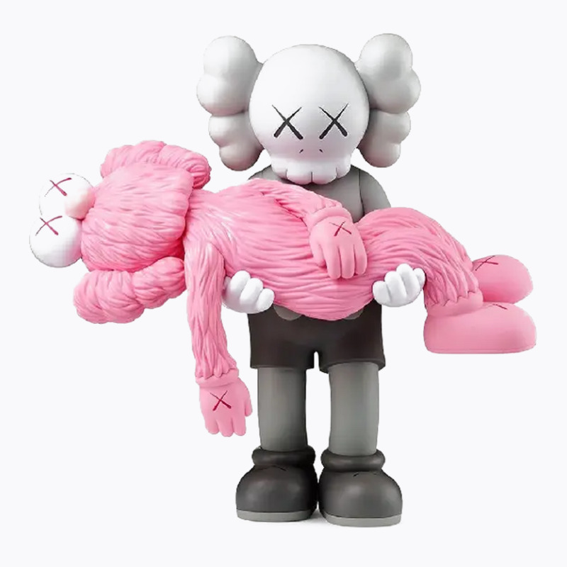 'kaws' Helping Pink T-shirt | Artistshot