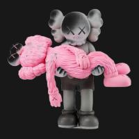 'kaws' Helping Pink Flannel Shirt | Artistshot