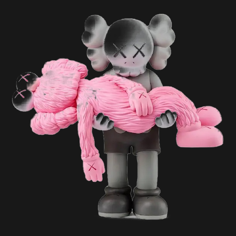 'kaws' Helping Pink Flannel Shirt | Artistshot