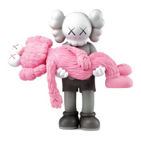 'kaws' Helping Pink Long Sleeve Shirts | Artistshot