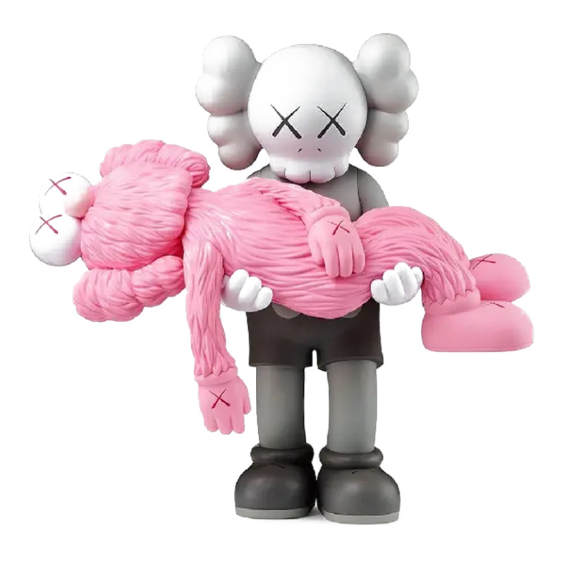 'kaws' Helping Pink Long Sleeve Shirts | Artistshot