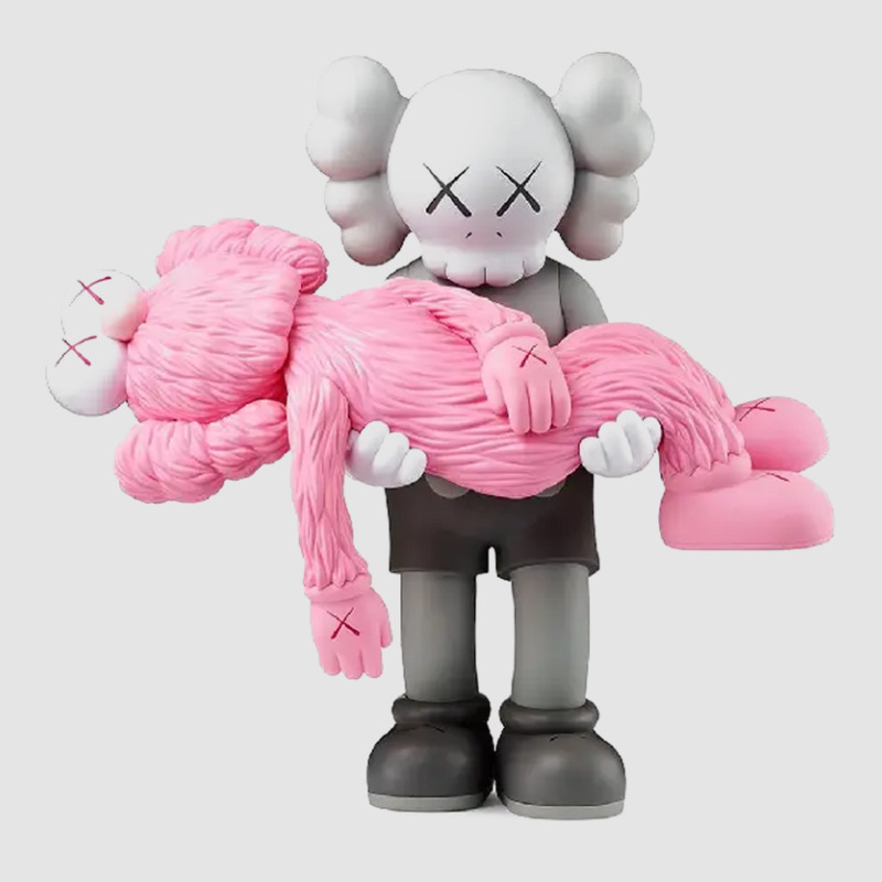 'kaws' Helping Pink Medium-length Apron | Artistshot