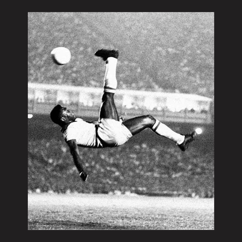 Pele In The Air With Brazil T-Shirt by sanfordhmph | Artistshot