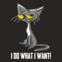 Limited Edition Cat - I Do What I Want Ladies Fitted T-shirt | Artistshot