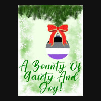 Asexual Christmas Design - A Bounty Of Gaiety And Joy Baby Bibs | Artistshot