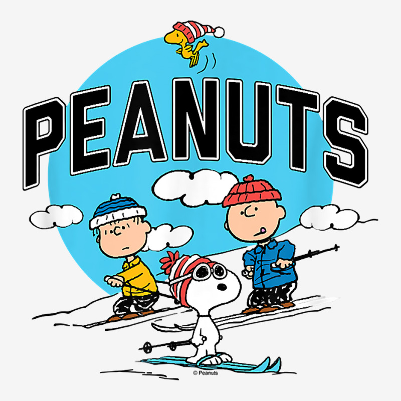 Peanuts   Skiing Peanuts Group T Shirt Skinny Tumbler | Artistshot