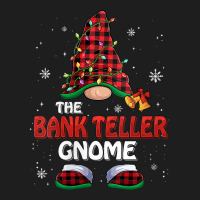 Womens Bank Teller Gnome Buffalo Plaid Matching Family Christmas V Nec Classic T-shirt | Artistshot