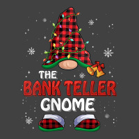 Womens Bank Teller Gnome Buffalo Plaid Matching Family Christmas V Nec Vintage T-shirt | Artistshot