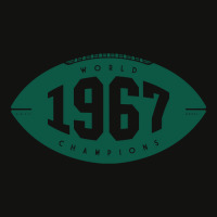 1967 World Champions - Packers (green) Scorecard Crop Tee | Artistshot