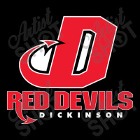 Red De Dickinson College Vectorized V-neck Tee | Artistshot