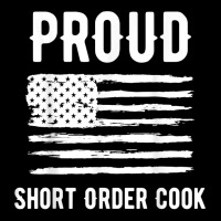 Proud Short Order Cook Profession American Flag T Shirt Men's Long Sleeve Pajama Set | Artistshot