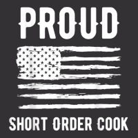 Proud Short Order Cook Profession American Flag T Shirt Vintage Hoodie | Artistshot