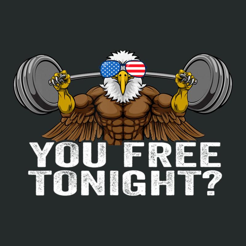 Hot Trend You Free Tonight Bald Eagle Funny Patriotic (2) Women's Triblend Scoop T-shirt by fenderbendable | Artistshot