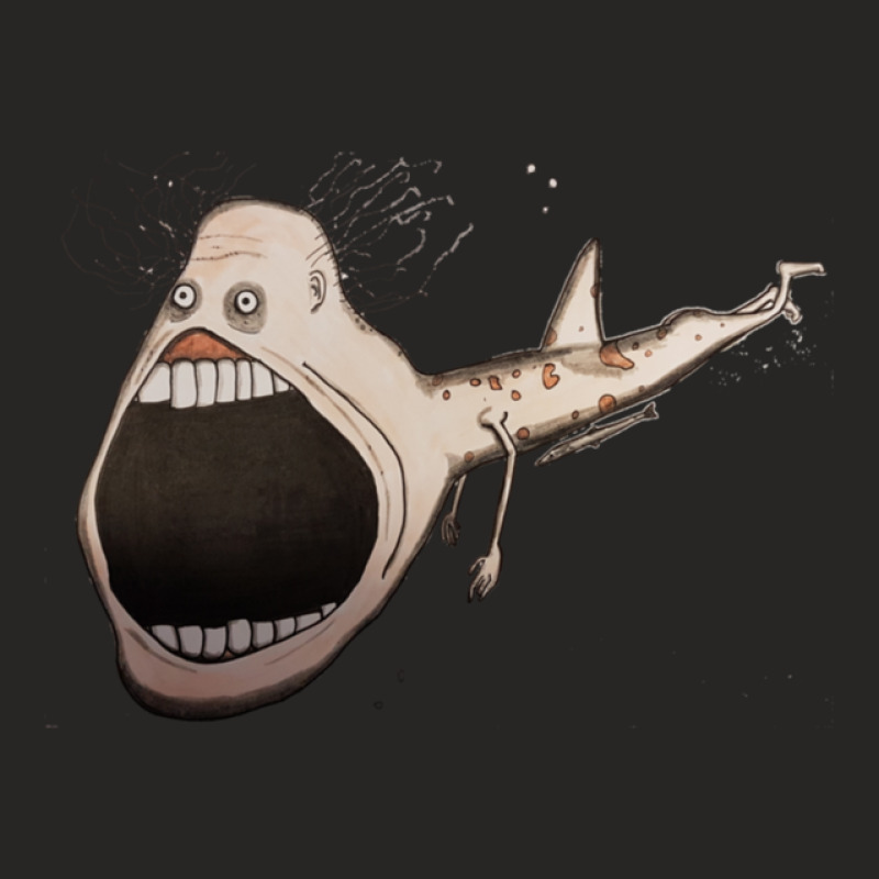 Basking Shark Man Ladies Fitted T-Shirt by ChristopherAaronBrooks | Artistshot