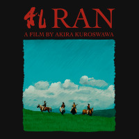 Akira Kurosawa - Ran Illustration With Title-nffcx Graphic Youth T-shirt | Artistshot