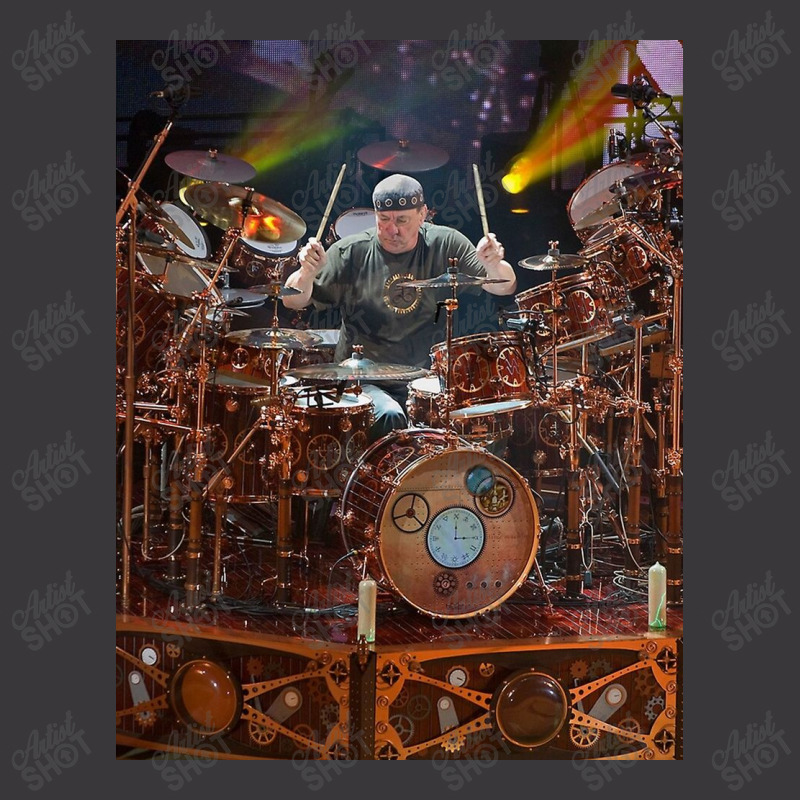 Neil Peart Cool Ladies Curvy T-Shirt by MichaelCooper | Artistshot