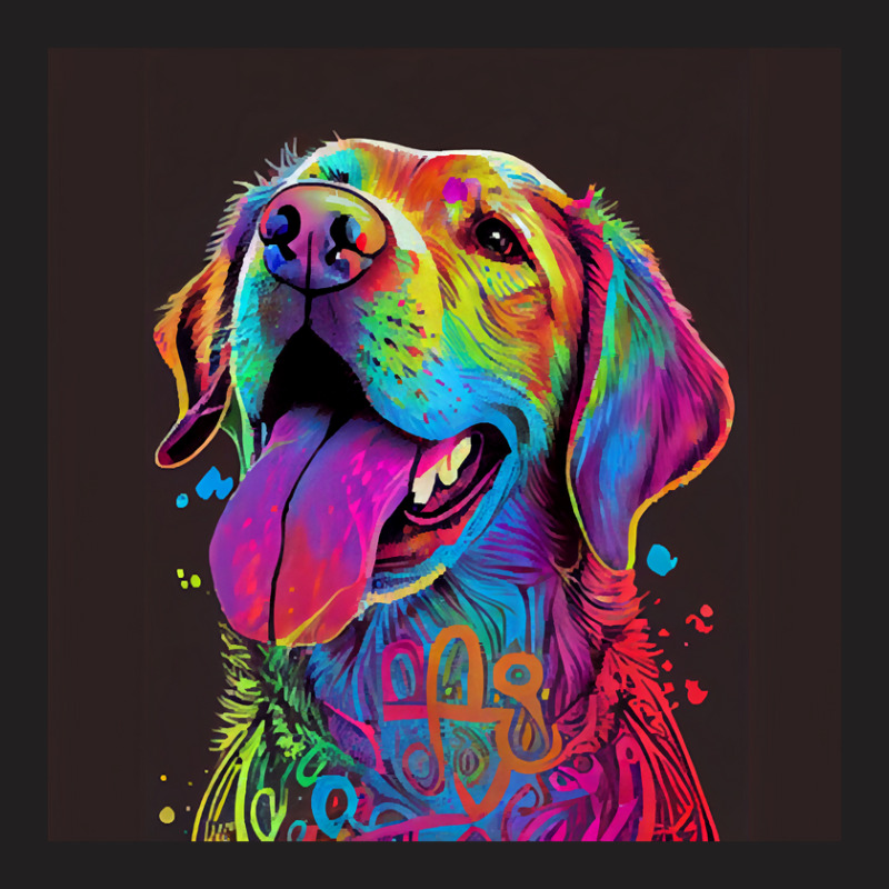 A Very Happy Labrador Dog T-Shirt by sausagefencing57 | Artistshot