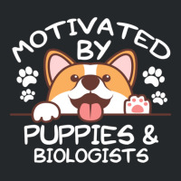 Motivated By Puppies And Biologists  For Biologists Crewneck Sweatshirt | Artistshot