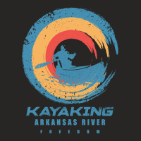 Arkansas River Kayak Adventure Ladies Fitted T-shirt | Artistshot