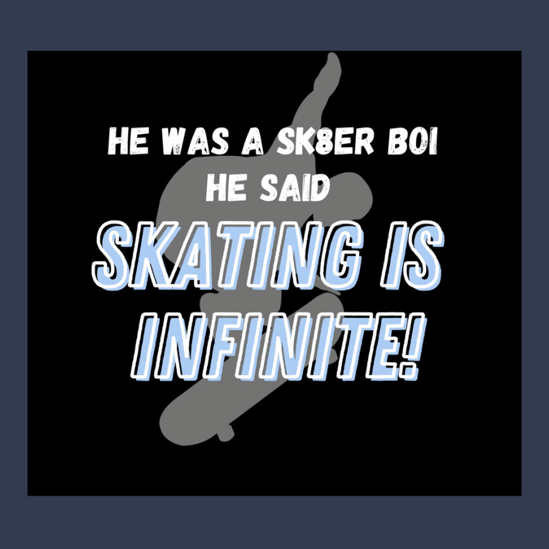 Sk8er Boi Sk8 The Infinity Quotskating Is Infinitequot Whiteblue Poste V-Neck Tee by rashidnoceram | Artistshot