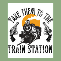 Take Them To The Train Station Poster Humor (1) Graphic T-shirt | Artistshot