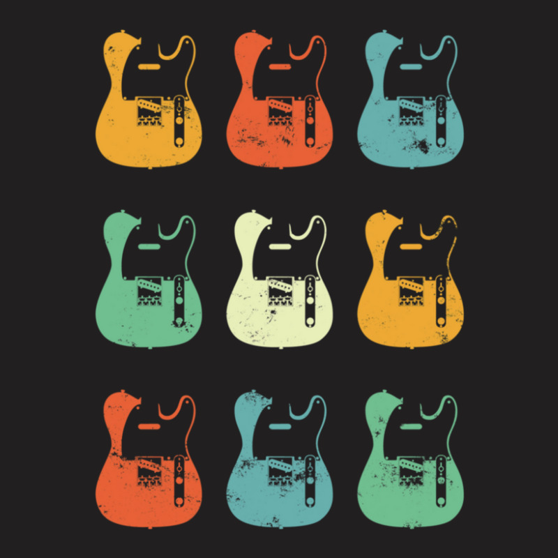 Tstyle Electric Guitar Bodies Retro Theme T-shirt | Artistshot