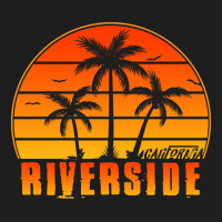 Limited Edition Vintage Riverside California Sunset Palm Tree Style Tr Classic T-shirt | Artistshot