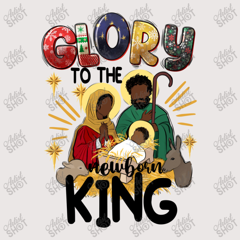 Glory To The Newborn King Black Jesus Pocket T-Shirt by afrowomandigitalshop@gmail.com | Artistshot