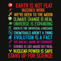 Earth Is Not Flat Vaccines Work Climate Change Science Scorecard Crop Tee | Artistshot