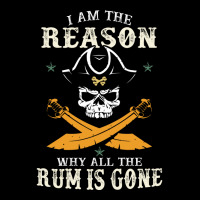 I Am The Reason Why All The Rum Is Gone  Pirate Skull Gift Hipster Men's Long Sleeve Pajama Set | Artistshot