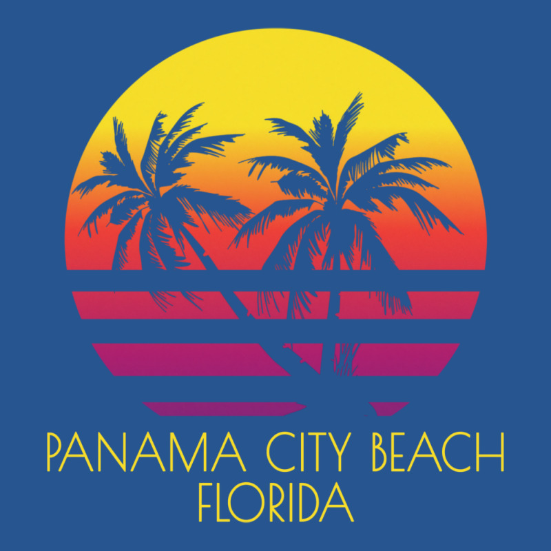 Panama City Beach Florida Vintage Tropical Sunset Palm Nature Funny Ladies Fitted T-Shirt by lybohasmanop | Artistshot