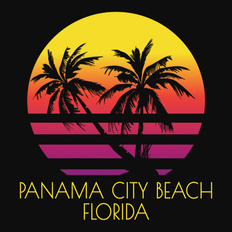 Panama City Beach Florida Vintage Tropical Sunset Palm Nature Funny Crop Top by lybohasmanop | Artistshot