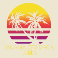 Panama City Beach Florida Vintage Tropical Sunset Palm Nature Funny Cropped Hoodie | Artistshot