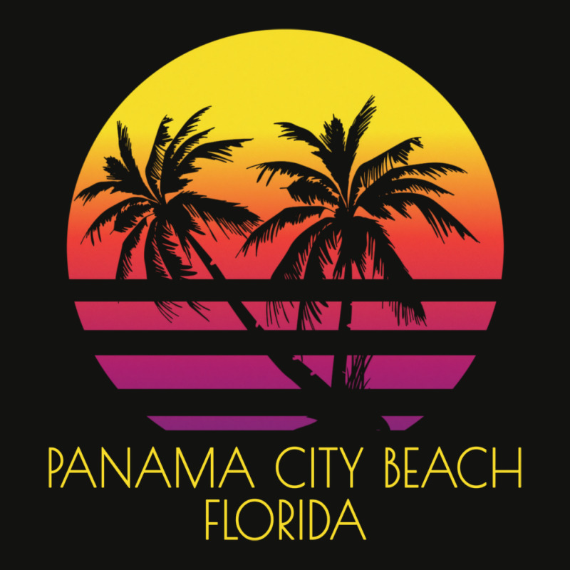 Panama City Beach Florida Vintage Tropical Sunset Palm Nature Funny Scorecard Crop Tee by lybohasmanop | Artistshot