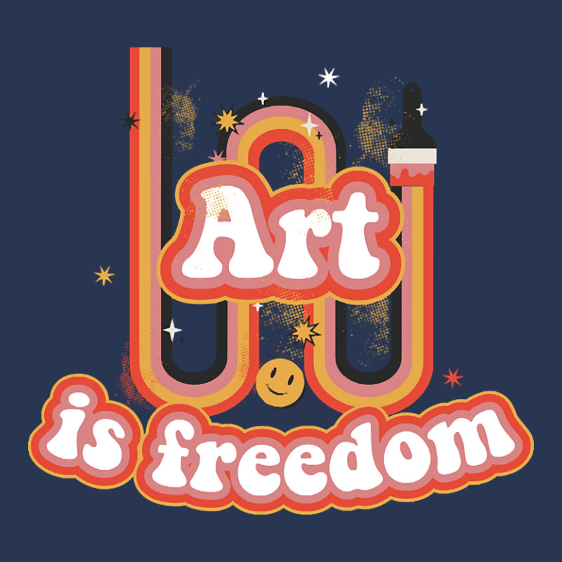 Art Is Freedom Funny Artist Gift Ladies Denim Jacket by fencevaudeville14 | Artistshot