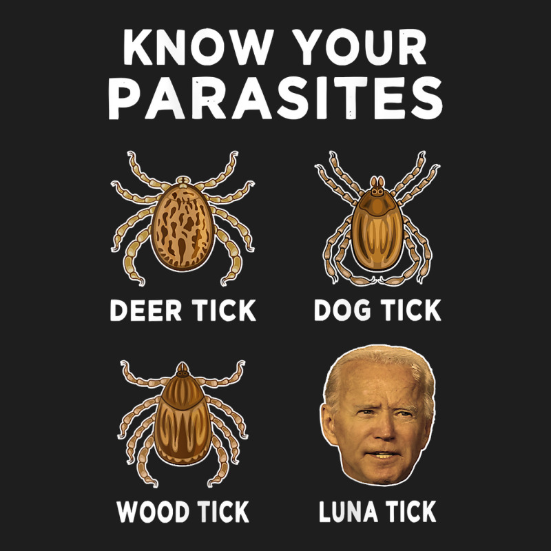 Know Your Parasites Funny Anti Joe Biden (on Back) T Shirt Classic T-shirt by javauxswar | Artistshot