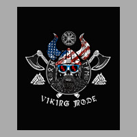 American Viking With Skull Helmet And Runes  70s Girl T-shirt | Artistshot