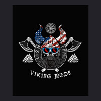 American Viking With Skull Helmet And Runes  70s Girl Unisex Sherpa-lined Denim Jacket | Artistshot