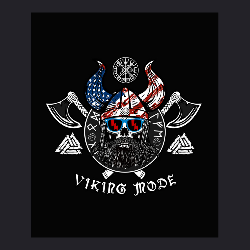 American Viking With Skull Helmet And Runes  70s Girl Unisex Sherpa-lined Denim Jacket | Artistshot