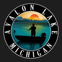 Avalon Lake Fishing Michigan Sunset Classic T-shirt | Artistshot