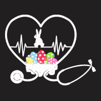 Easter Day T  Shirt Stethoscope Nurse Tail Easter Bunny Colorful Eggs T-shirt | Artistshot