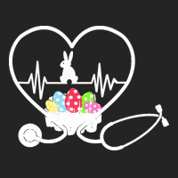 Easter Day T  Shirt Stethoscope Nurse Tail Easter Bunny Colorful Eggs 3/4 Sleeve Shirt | Artistshot