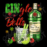 Gin`gle Bells With Bottle And Cocktail Maternity Scoop Neck T-shirt | Artistshot