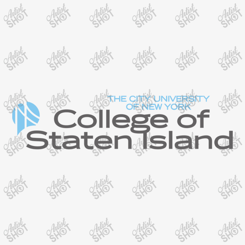 College Of Staten Island Vectorized Ladies Fitted T-Shirt by Wawadula | Artistshot