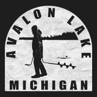 Avalon Lake Ice Fishing Michigan Classic T-shirt | Artistshot