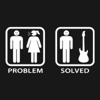 Problem Solved Guitar Mens Funny Electric Acoustic Bass Player Strings Flannel Shirt | Artistshot